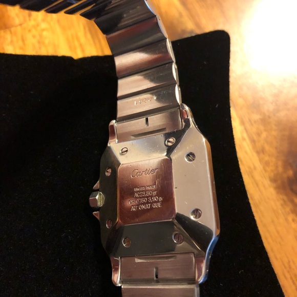 SOLD*Cartier Santos Two Tone 18k Gold Watch - Picture 3 of 6